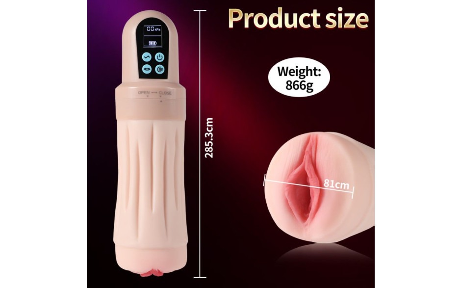XISE: Suctroker Dual Density Vibrating Sucking Vaginal Masturbator V3 - Image 6