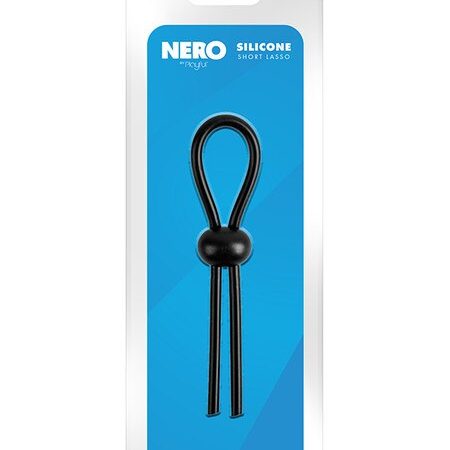 Nero: Silicone Short Lasso Adjustable Ring