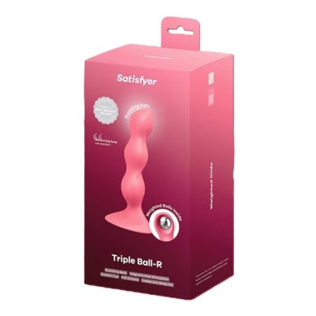 Satisfyer - Triple Ball-r (Beaded Anal Plug Red)