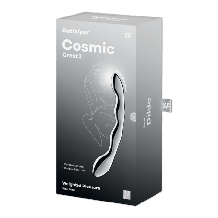 Satisfyer - Cosmic Crest 2 Chrome Steel Wand 20.5cm Dildo