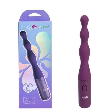 Maia: Dani Beaded Vibrator Purple