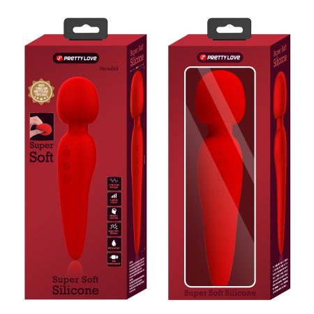 Pretty Love: Meredith Silicone Wand Red