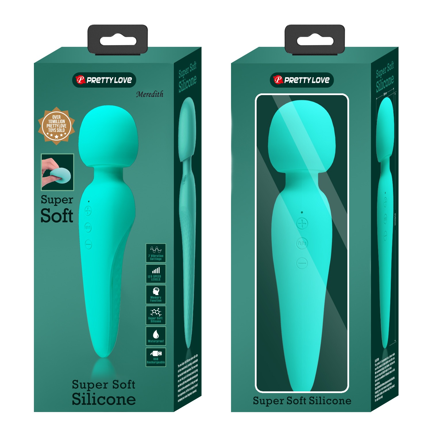 Pretty Love: Meredith Silicone Wand Green