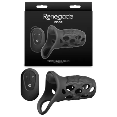 Renegade: Edge Vibrating Penis Sleeve Black