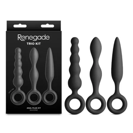 Renegade: Trio Kit Set of 3 Anal Plugs Black