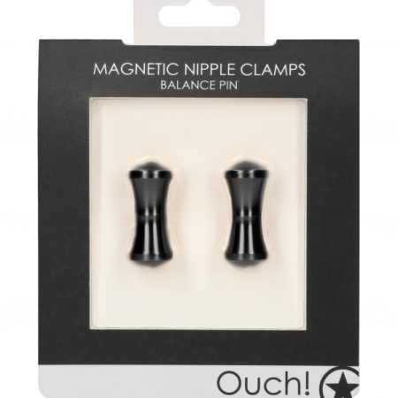 Ouch!: Magnetic Nipple Clamps Balance Pin Black