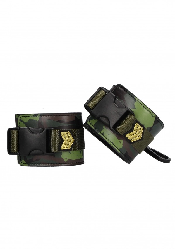Ouch!: Ankle Cuffs Army Theme Green - Image 2