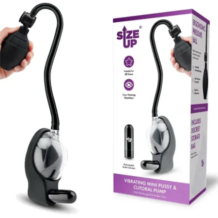 Size Up: Vibrating Mini Pussy & Clitoral Pump