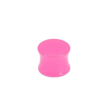 Pink Acrylic Solid Color Saddle Plug