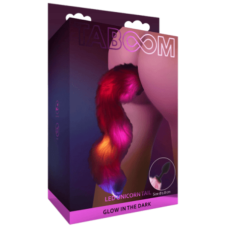 Taboom: Unicorn Tail with Buttplug and Led