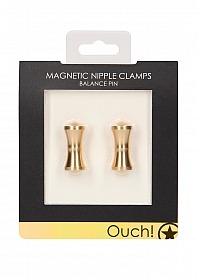 Ouch!: Magnetic Nipple Clamps Balance Pin Gold