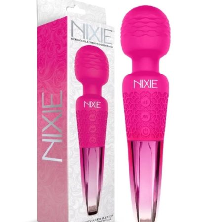 Nixie: Rechargeable Wand Massager Pink Ombre Metallic