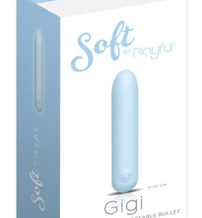 Soft: Gigi Silicone Rechargeable Bullet Blue