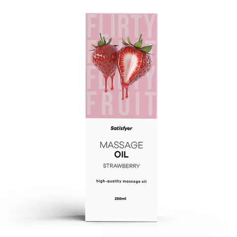 Satisfyer Massage Oil: Strawberry 250ml