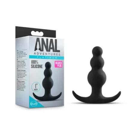 Anal Adventures: Platinum Beaded Plug