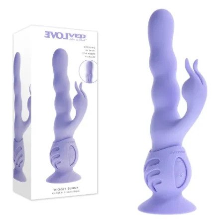 Evolved: Wiggly Bunny Rabbit Vibrator Purple