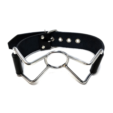 Rouge: Leather Spider Gag Black