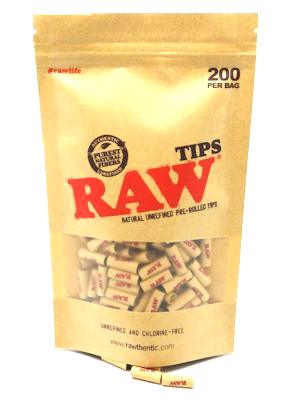 RAW: Pre-Rolled Tips Bag of 200