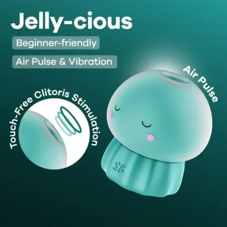 Satisfyer: Jelly-cious Double Air Pulse Vibrator Green