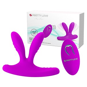 Pretty Love: Magic Fingers Remote Controlled Vibrator Purple