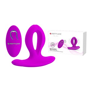 Pretty Love: Remote Control Rechargeable Butt Plug Purple