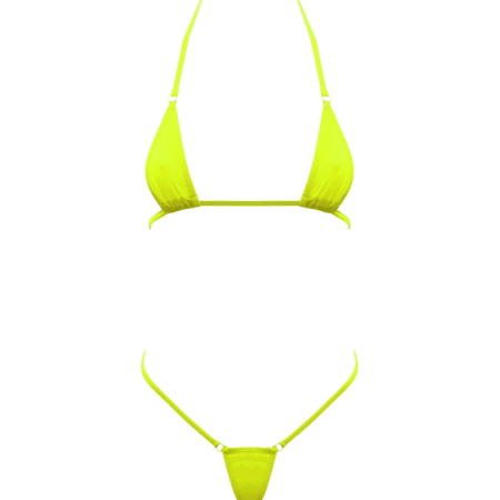Love in Leather: Fluro Micro Bikini