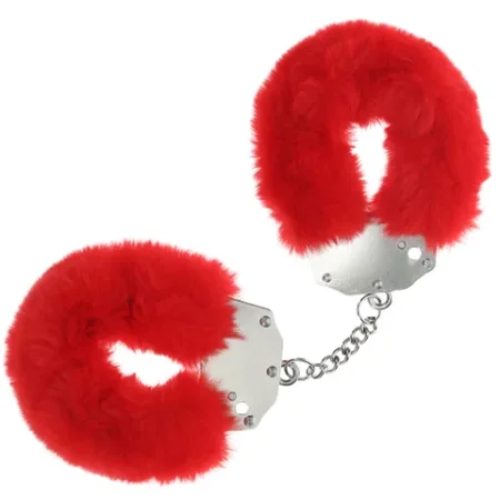 OUCH! Heavy-Duty Fluffy Cuffs Red