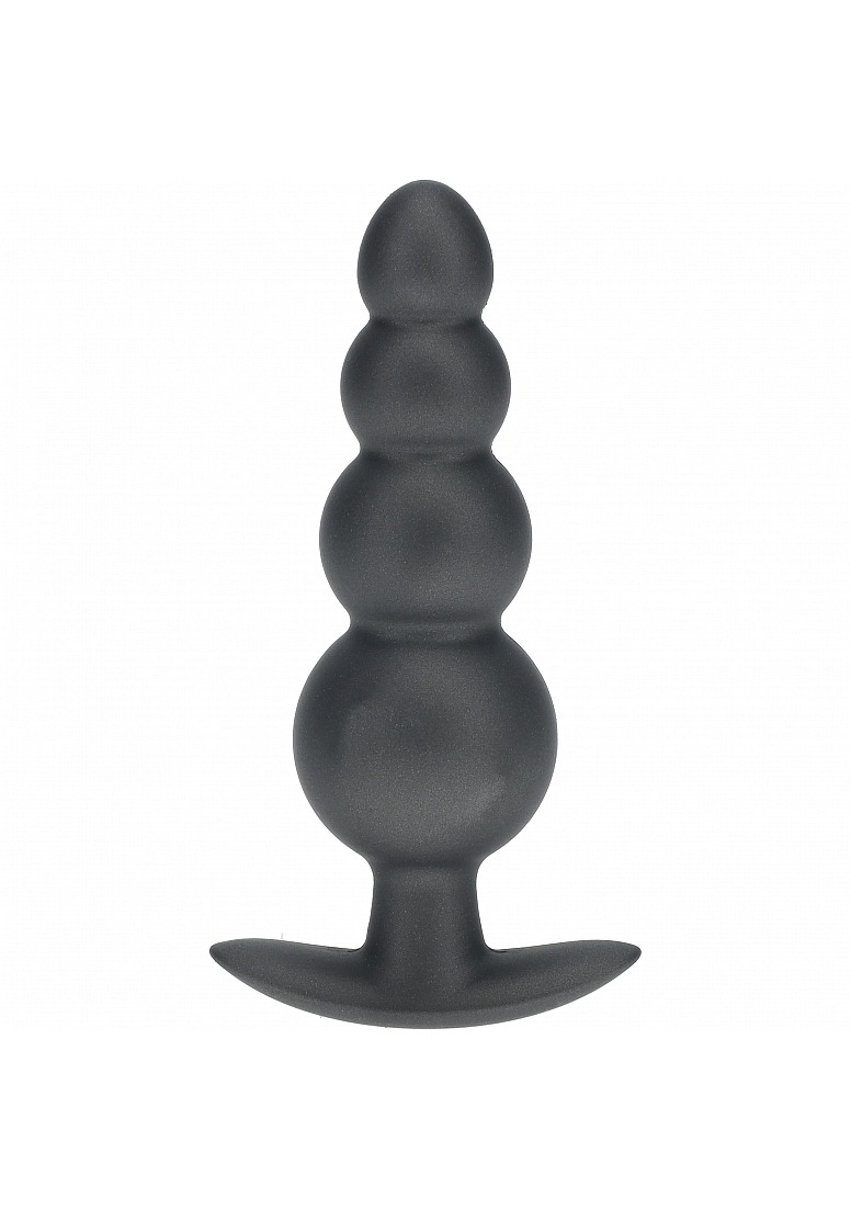 OUCH! Beaded Anal Plug Gunmetal
