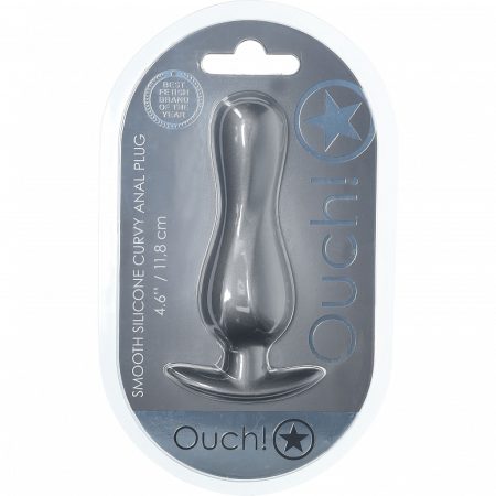 OUCH! Curvy Anal Plug Gunmetal