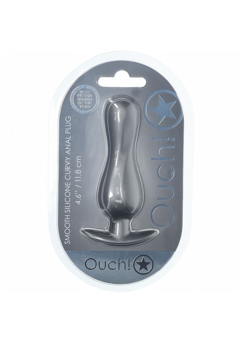 OUCH! Curvy Anal Plug Gunmetal