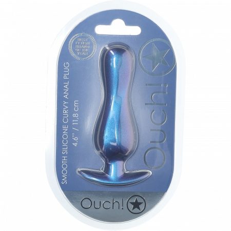 OUCH! Curvy Anal Plug Metallic Blue