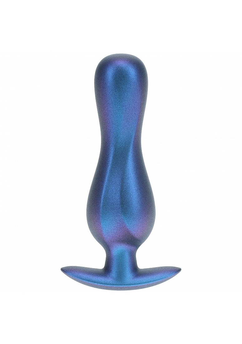 OUCH! Curvy Anal Plug Metallic Blue - Image 2