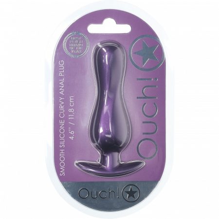 OUCH! Curvy Anal Plug Metallic Purple