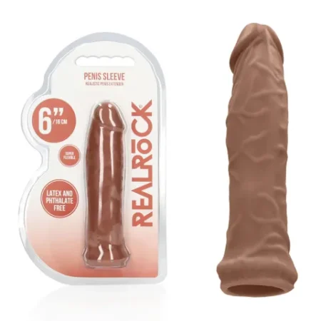 Real Rock: Penis Sleeve 6" Tan