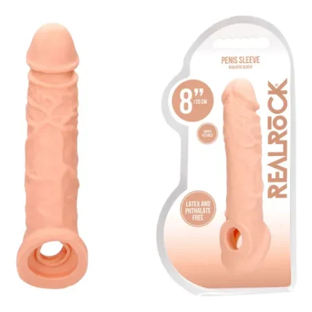 Real Rock: Penis Sleeve 8" Flesh