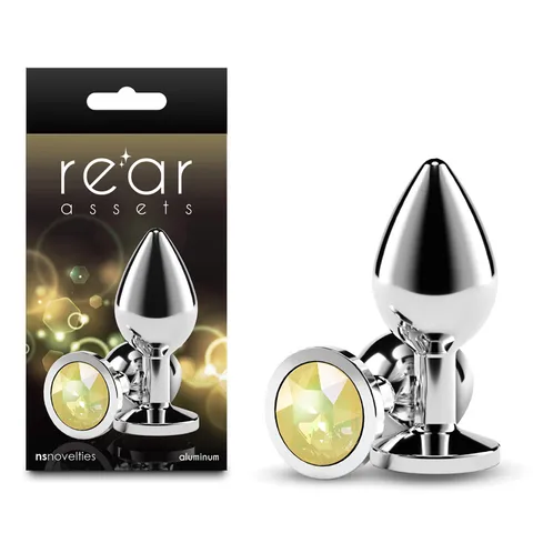 Rear Assets: Medium Silver with Yellow Round Gem