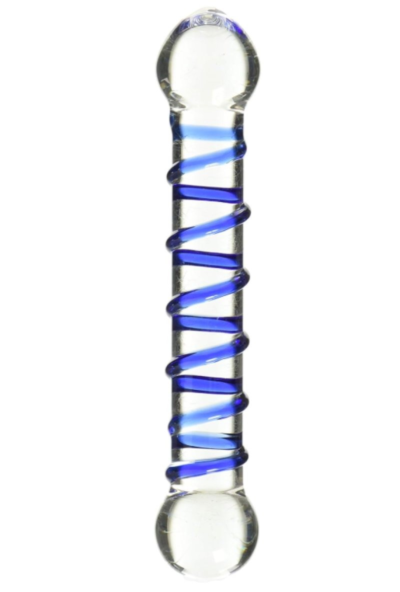 Glas: 6.5" Spiral Glass Dildo - Image 2