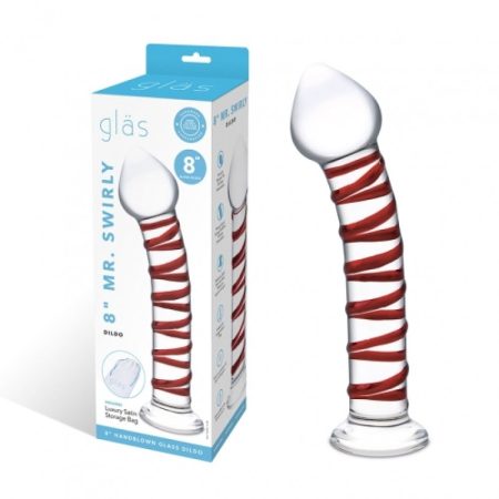 Glas: 8" Mr Swirly Dildo