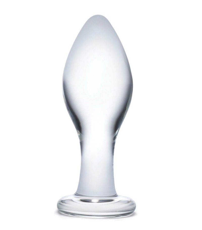 Glas: 4" Classic Glass Butt Plug - Image 3