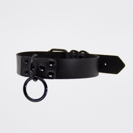 Love in Leather: Black Hardware Collar