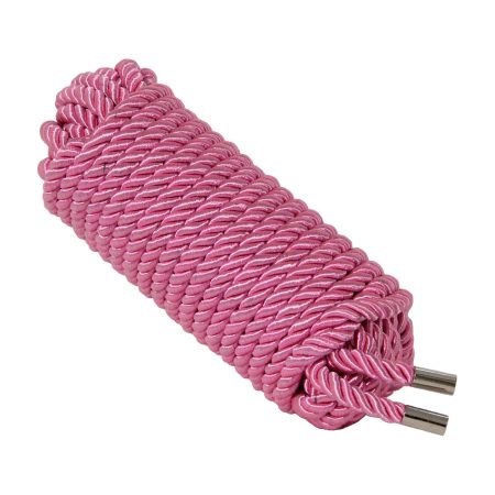 Love in Leather: Pink Satin Rope 10m
