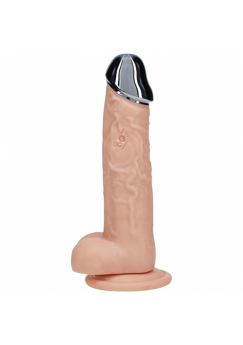 RealRock: Metal Head 7'' Rechargeable Dildo Flesh - Image 4