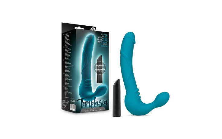 Temptasia: Luna Strapless Silicone Dildo Teal