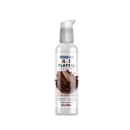 Swiss Navy: Playful Flavours 4 in 1 Chocolate Sensation 118ml