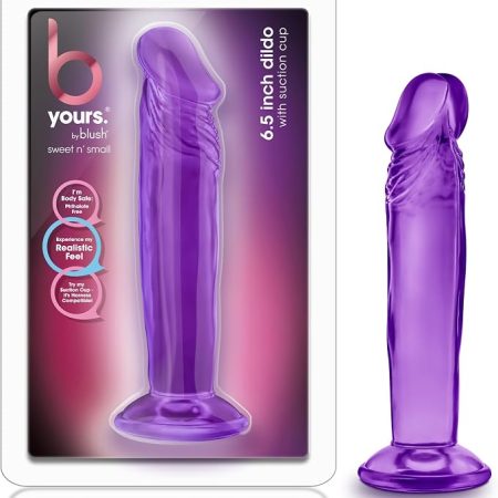 Blush Novelties - B Yours Sweet n Small Dildo- 6" - Purple