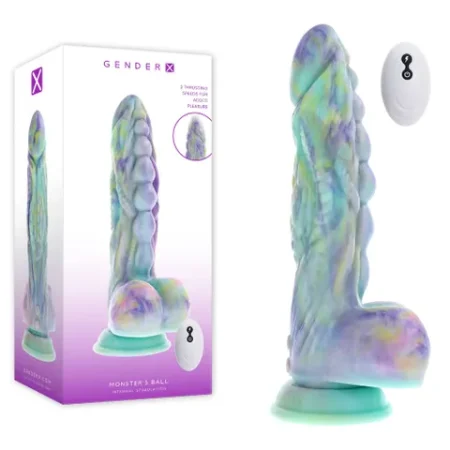 Gender X: Monsters Ball Thrusting & Vibrating Fantasy Dildo with Wireless Remote