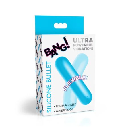 XR Brands: Bang! Flexible Silicone Bullet Blue