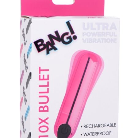 XR Brands: Bang! 10x Vibrating Metallic Bullet Pink