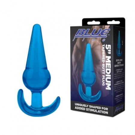 Blue Line: 5" Medium Tapered Butt Plug